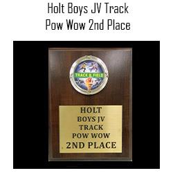 Holt Boys JV Track 2nd Place 